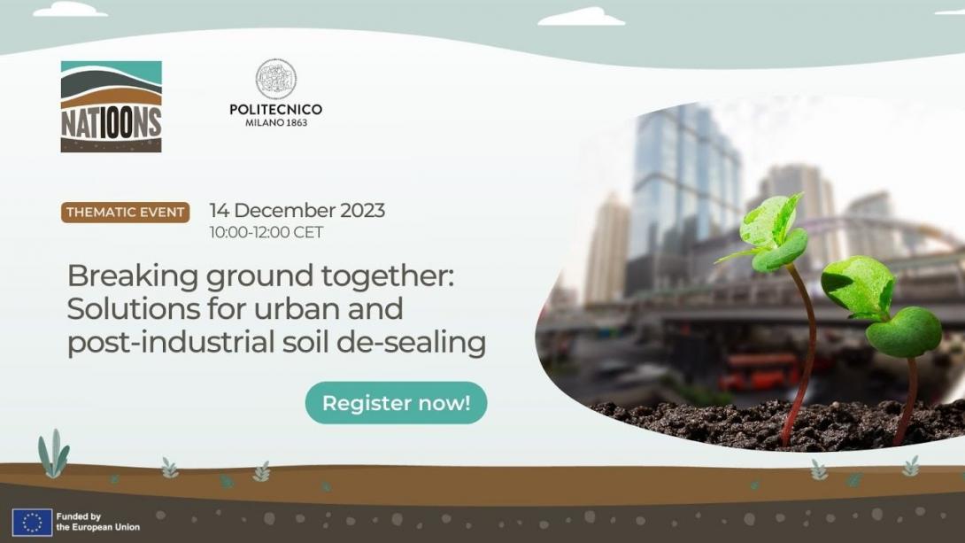 Embedded thumbnail for Breaking ground together: Solutions for urban and post-industrial soil de-sealing