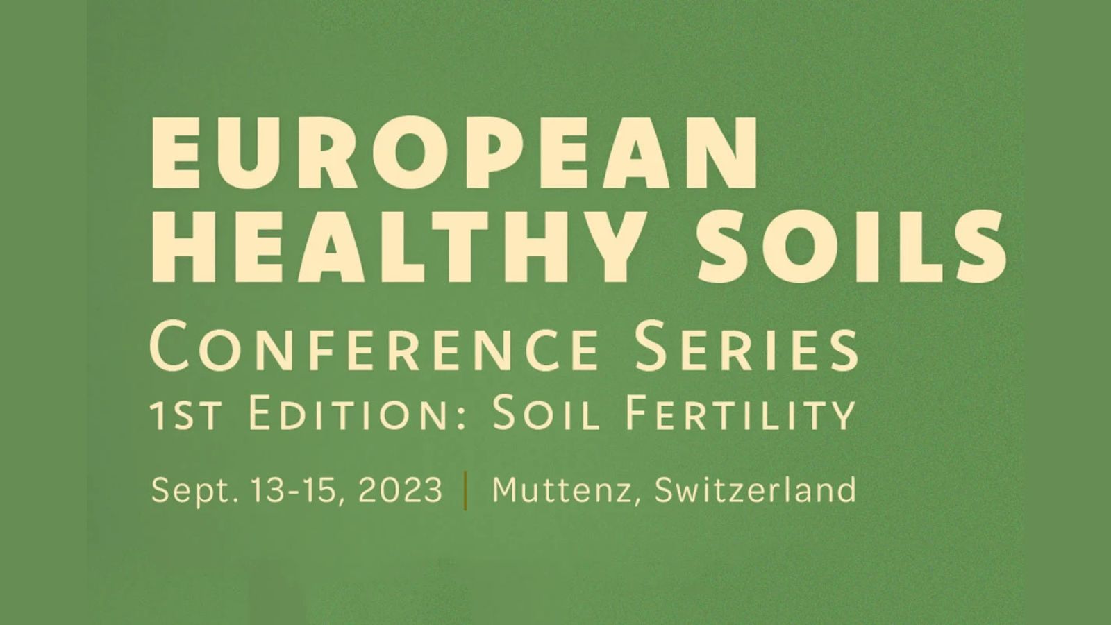 European healthy soils conference