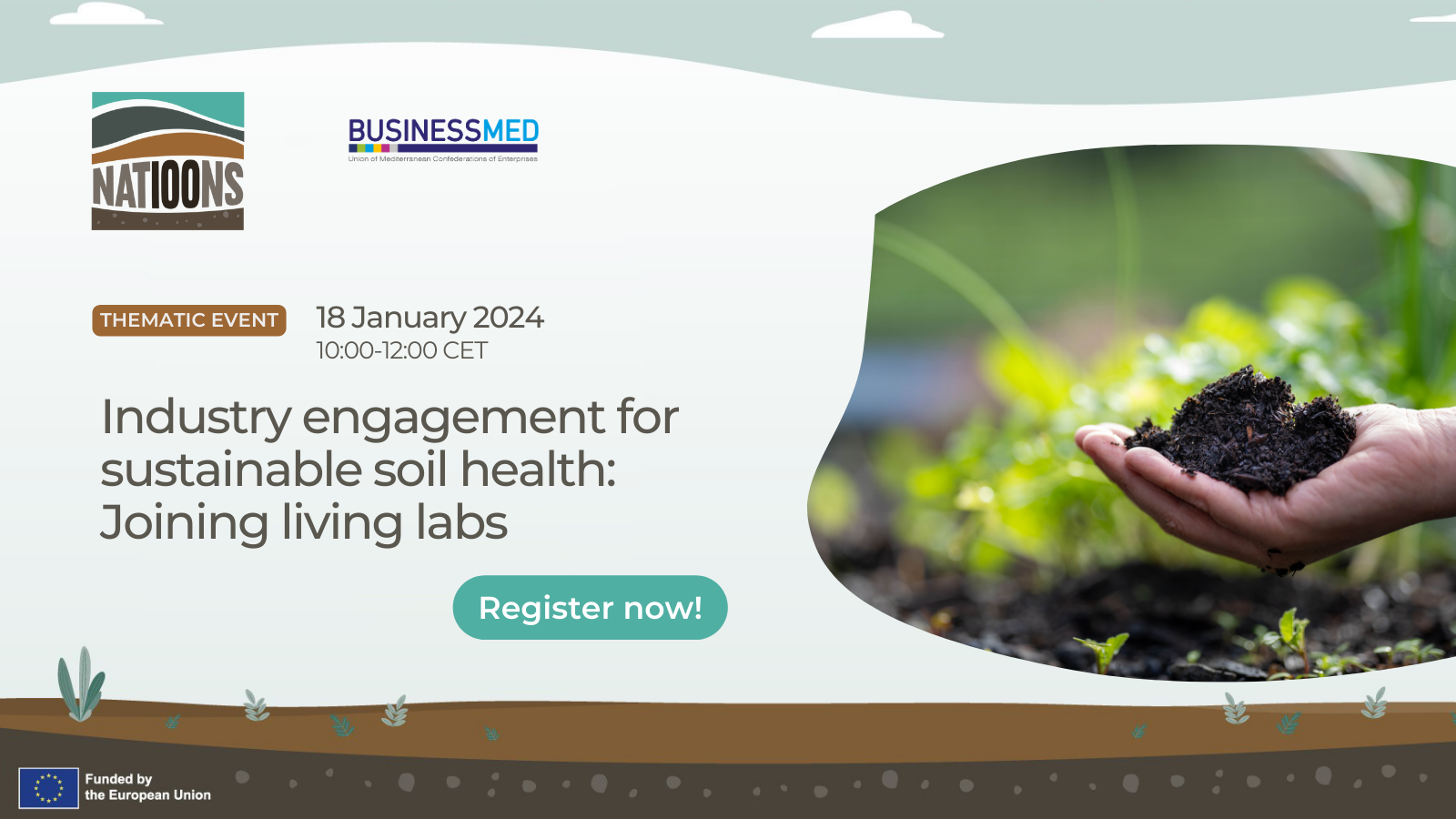 Industry engagement for sustainable soil health: Joining living labs - banner