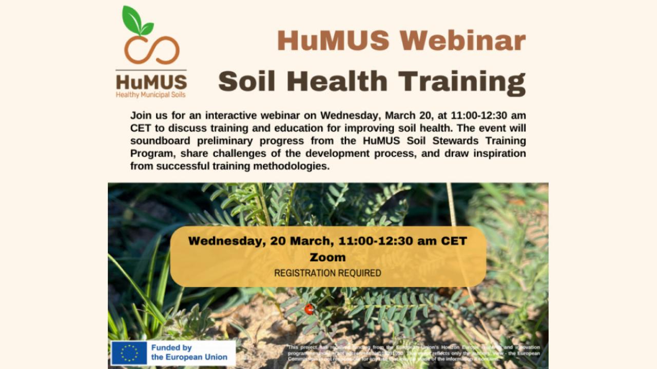 HuMUS Webinar: Soil Health Training